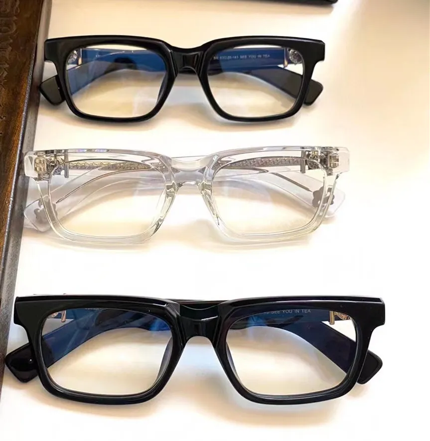 Marca designer armação de óculos moda retro óculos ópticos preto quadros para homens mulheres miopia óculos para prescrição 300q