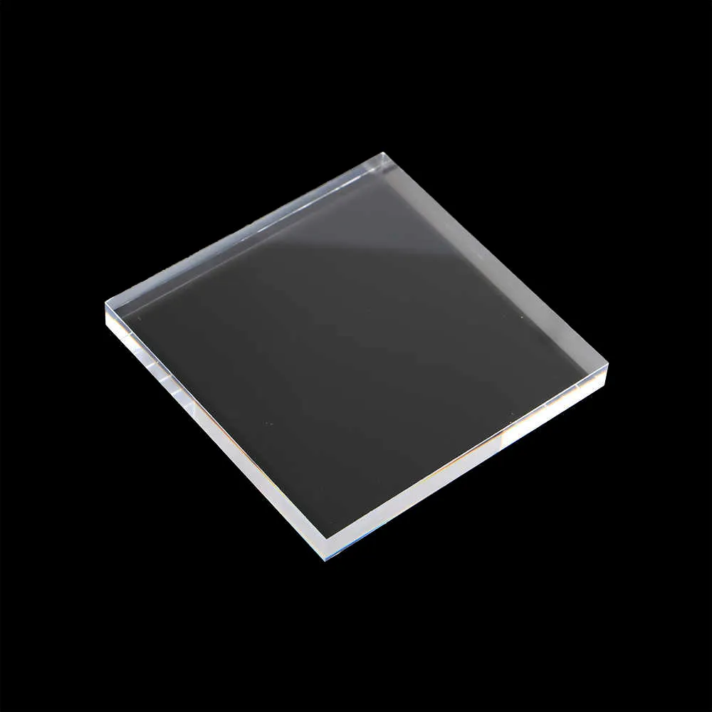 Coupe-feuille de plexiglas transparent feuille de plastique transparente panneau acrylique 2mm 3mm 4mm 5mm 10mm épaisseur 100*100mm bloc acrylique