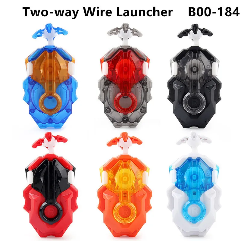 Twoway Beyblade Burst Launchers Custom Höger och vänster Gyro Pull Rod Wire Spinning Top Accessories Toy for Children 220725