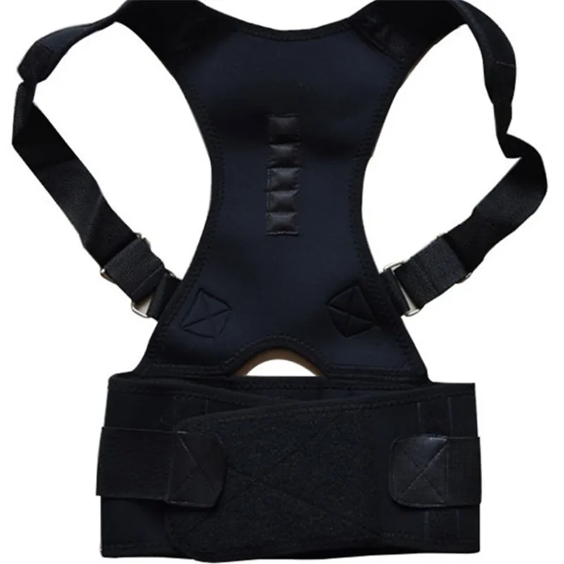 Mâle Femelle Réglable Magnétique Posture Correcteur Corset Dos Brace Dos Ceinture Soutien Lombaire Correcteur Droit 220726