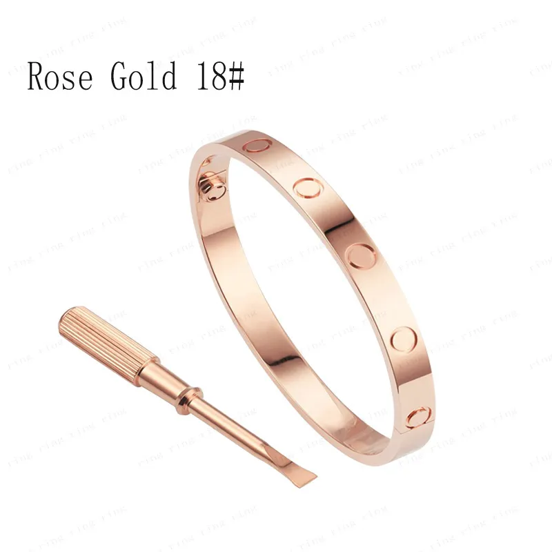Modna stalowa stalowa srebrna Bransoletka Rose -Rose Gold dla mężczyzn lub kobiet najlepszych producentów projektują szlachetne i eleganckie 277J
