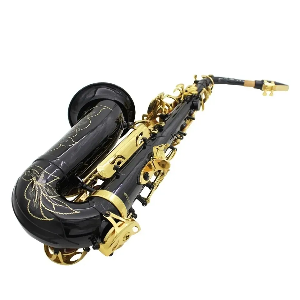 High Quality E Flat Professional Alto saxophone Black/Blue/Red Brass Gold Plated Professional Tone SAX Performance Instrument
