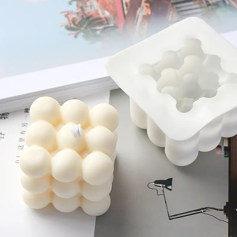 Bricolage 3D à la main aromathérapie cire de soja Silicone plâtre bougies moule UV résine époxy savon moules 220629