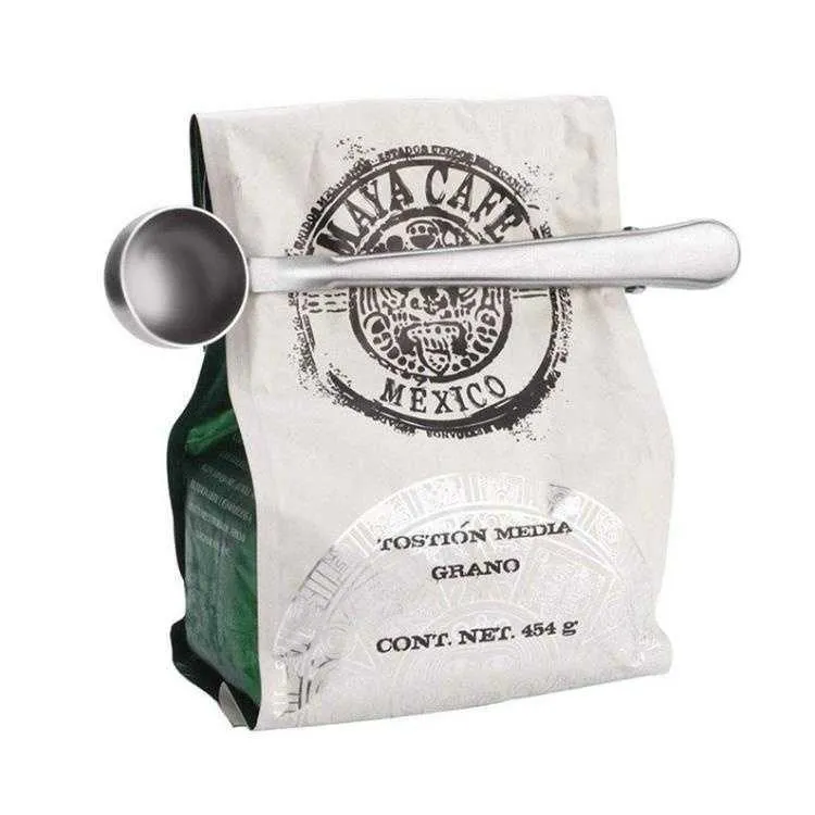 Capa de café Supplies de cozinha de aço inoxidável Coloque com bolas de café com clipe de vedação