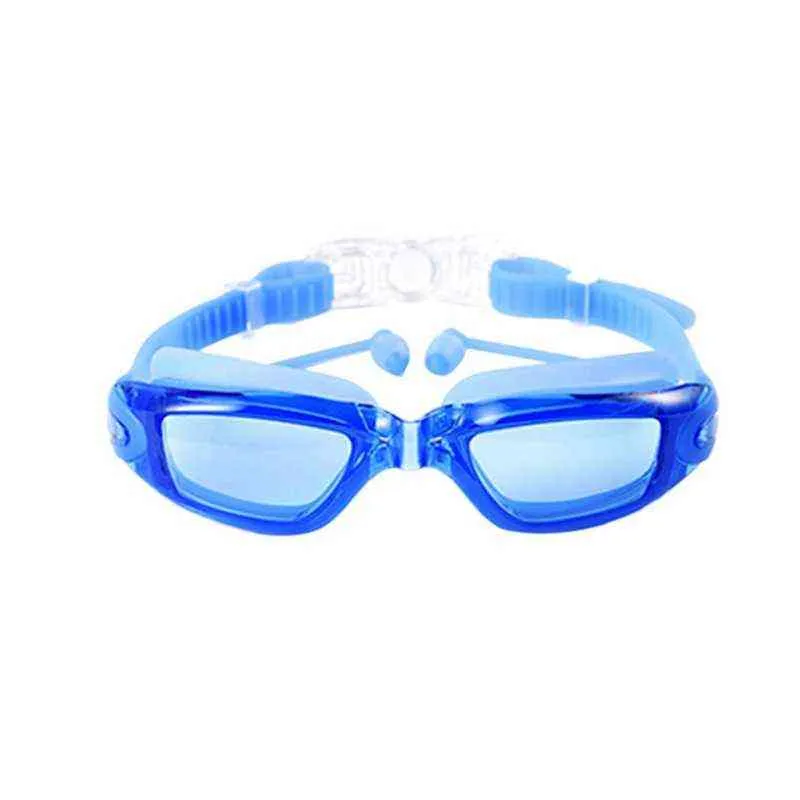 Dorosłych Pływanie Gogle Profesjonalne Anti-Fog Okulary Pływanie Mężczyźni Kobiety Pool Earglug Okulary Warzyści Sporty Nurkowanie Okulary Basen G220422