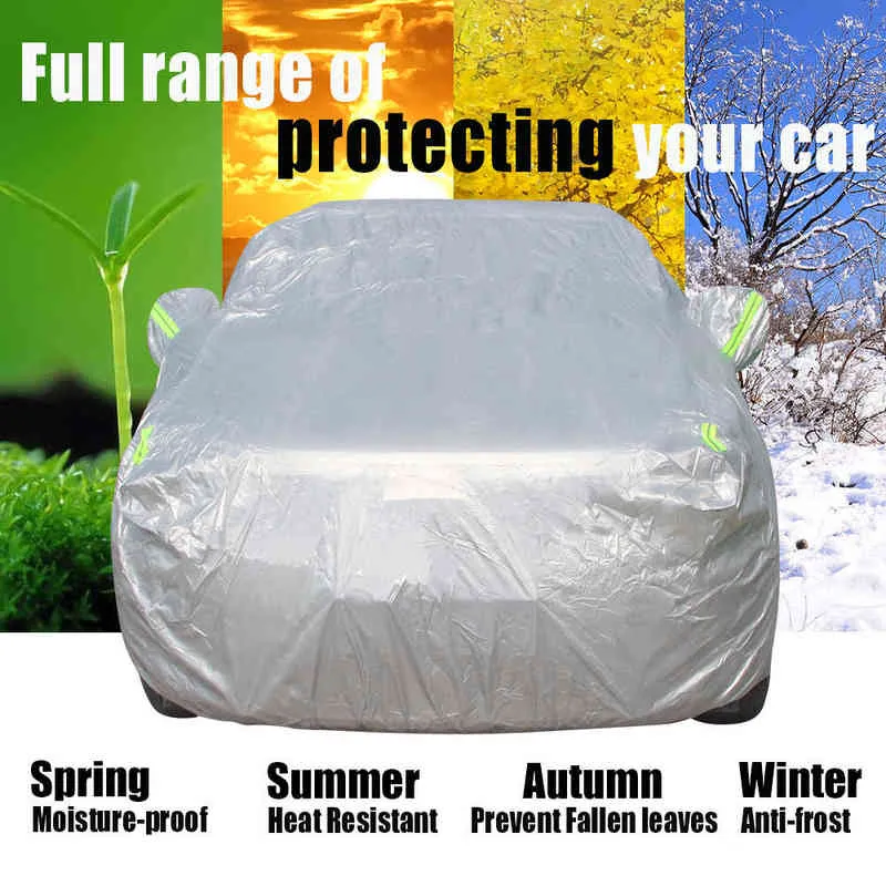 Bâche de voiture extérieure pour Jeep Grand Cherokee SUV Anti-UV pare-soleil pluie neige Protection couverture anti-poussière H220425315Y