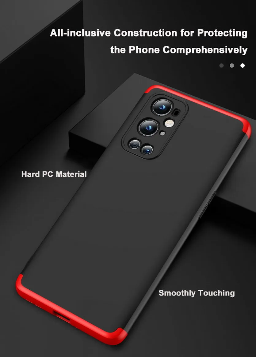 Custodie protettive 3 in 1 OnePlus 9 Pro 8T 5G Protezione dura fotocamera PC Cover posteriore Oneplus Nord 8 7 7T Pro Coque Fundas