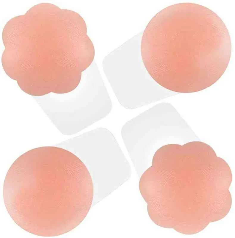 Sexy Frauen NuBra Lift Up Push Up Klebstoff Unsichtbare Bh Brust Pastöse Nippel Abdeckung Brust Paste Wiederverwendbare Silikon bh Trägerlosen Y220725