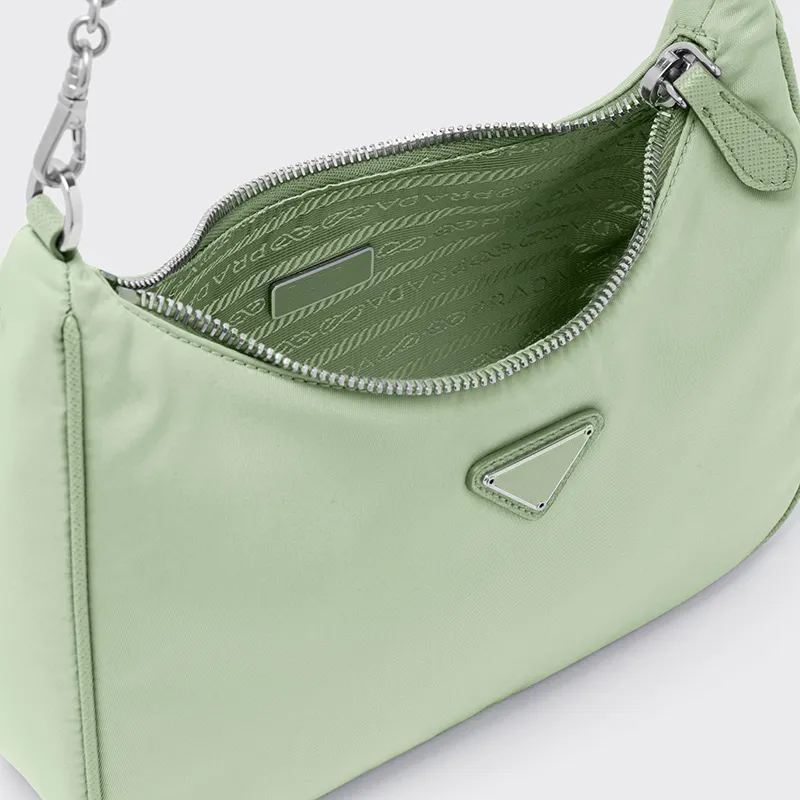 Kobiety torebki luksusowe portfele projektant ramię w torbie nylonowe nylon pod pachami Wysokiej jakości torebki PR Redycja 2005 SET 268N
