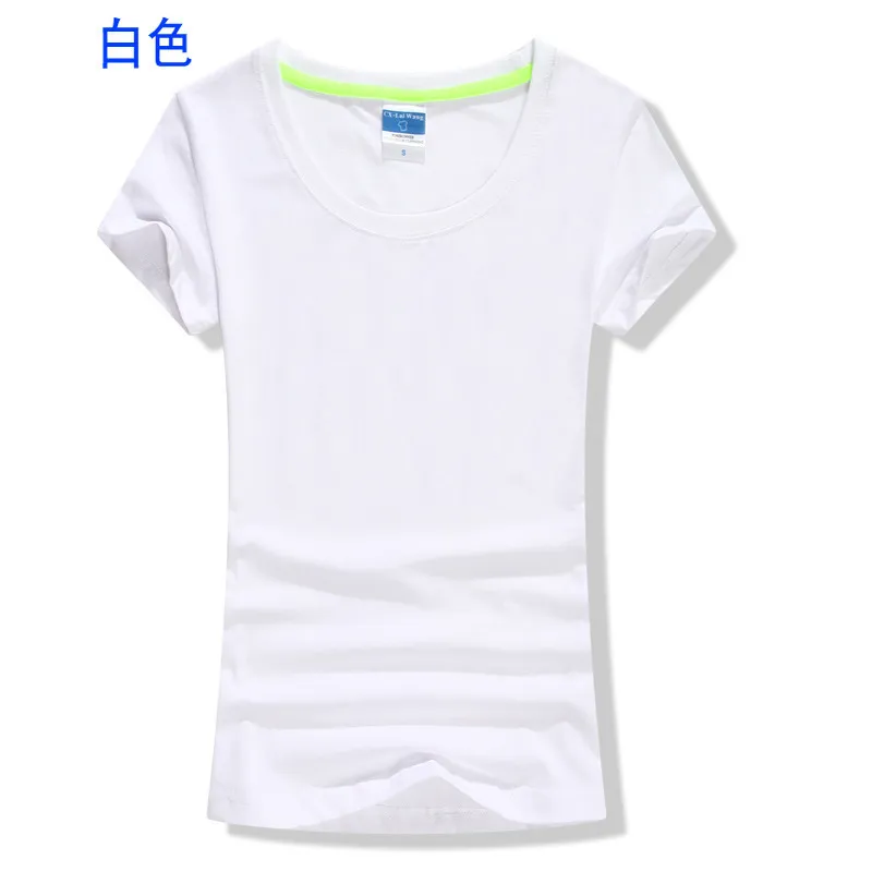 T-shirt slim da donna estiva T-shirt personalizzata P o Testo stampato T-shirt da donna Lady Company Team in cotone solido Friends Sister Top 220621