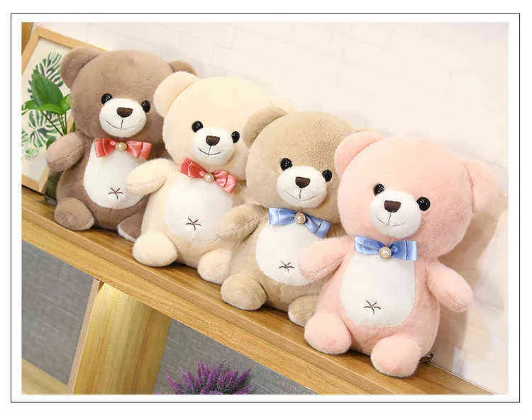 CM Hoge kwaliteit super schattige teddybeer pluche speelgoedpop mooie knuffels kerst verjaardagscadeaus voor kinderen meisjes J220704