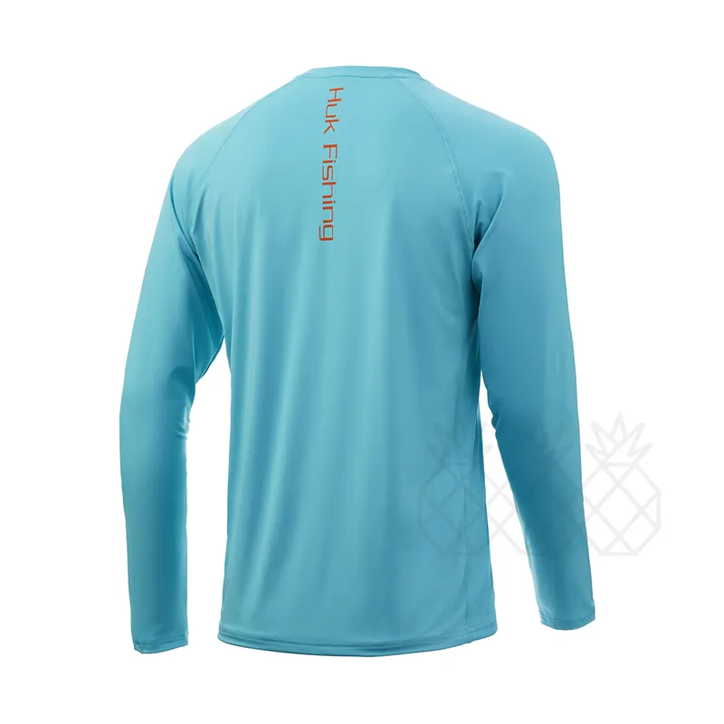 Camisa de pesca UV Hombres Rendimiento UPF50 Camisa de protección Secado rápido Manga larga Ropa para el sol Transpirable Deportes Pesca Camisas Suave 220815
