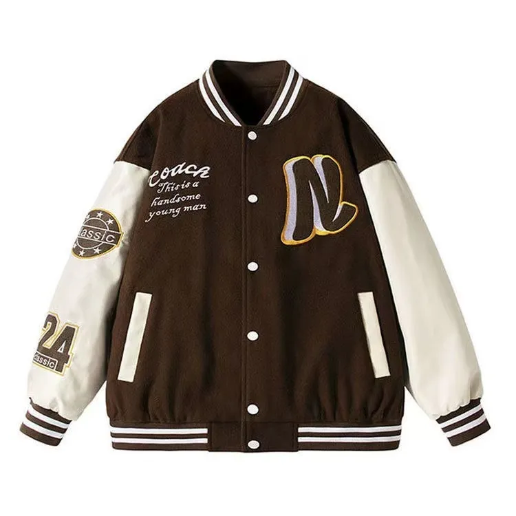 Spring Streetwear Vintage Baseball Jacket Men High Quality Towel Embroidery Varsity Jacket Couple Bomber Coat women ins W220816