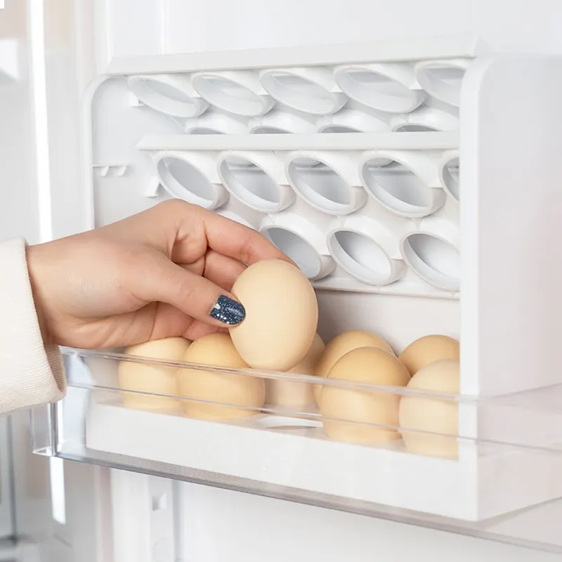 Fliptype raf buzdolabı organizatörü yaratıcı s depolama kutusu pratik yumurta konteyner mutfak aksesuarları 220611