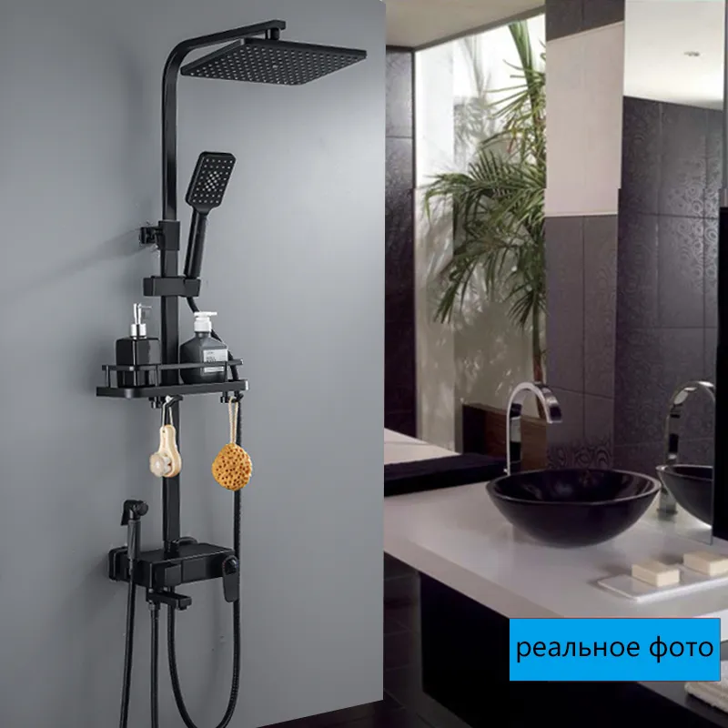 Termostatisk digital skärm duschkranuppsättning mxer crane dusch badkar kran badkar dusch mixer kranar bidet kran