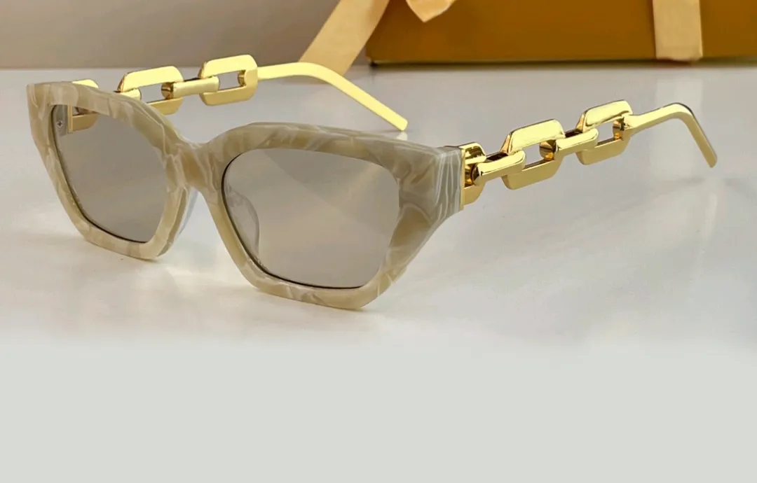Cat Eye Sonnenbrille Metall Gold schwarz dunkelgraues Objektiv Frauen Sonnenbrille Wrap Occhiali da Sole UV Eyewear mit Box276Q