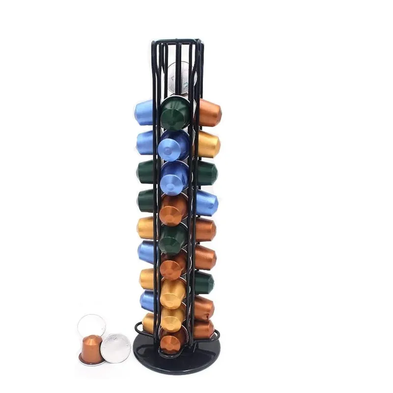 Practical Coffee Capsules Dispensing Tower Stand Fits For 40 Nespresso Storage Pod Holder soporte capsulas nespresso 220509