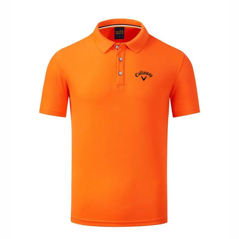 Yüksek kaliteli mektup baskı golf polo gömlek rahat düz renkler erkek üstleri kısa kollu 220615