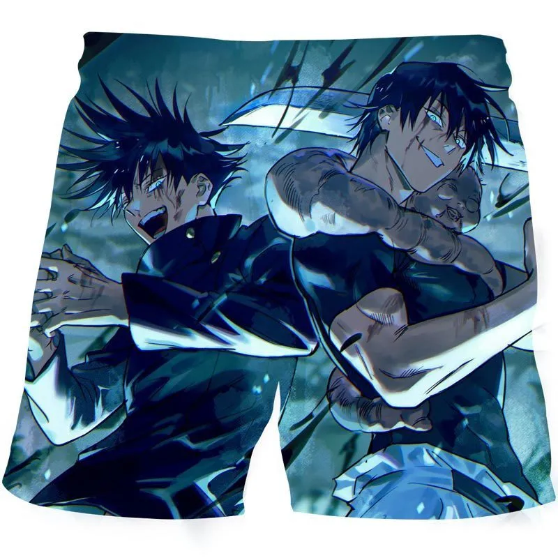 Anime Jujutsu Kaisen 3D stampato nuoto uomo estate costumi da bagno larghi costume da bagno Kpop costumi da bagno pantaloncini da spiaggia 220615