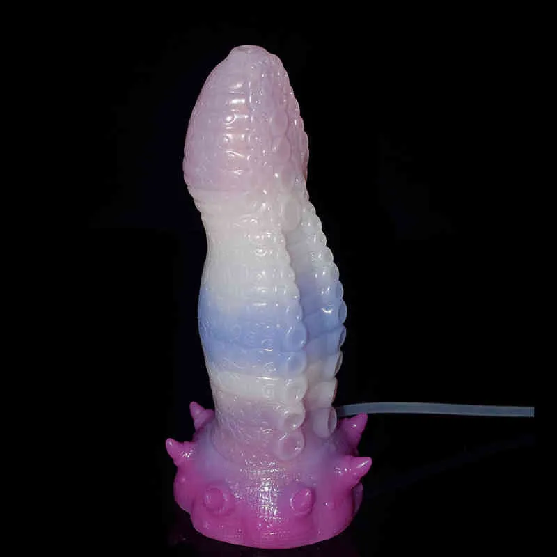 Nxy dildos yocy silicone anti ejaculação especial shaped pênis feminino falso anal plug adulto masturbação massagem diversão produtos 0316