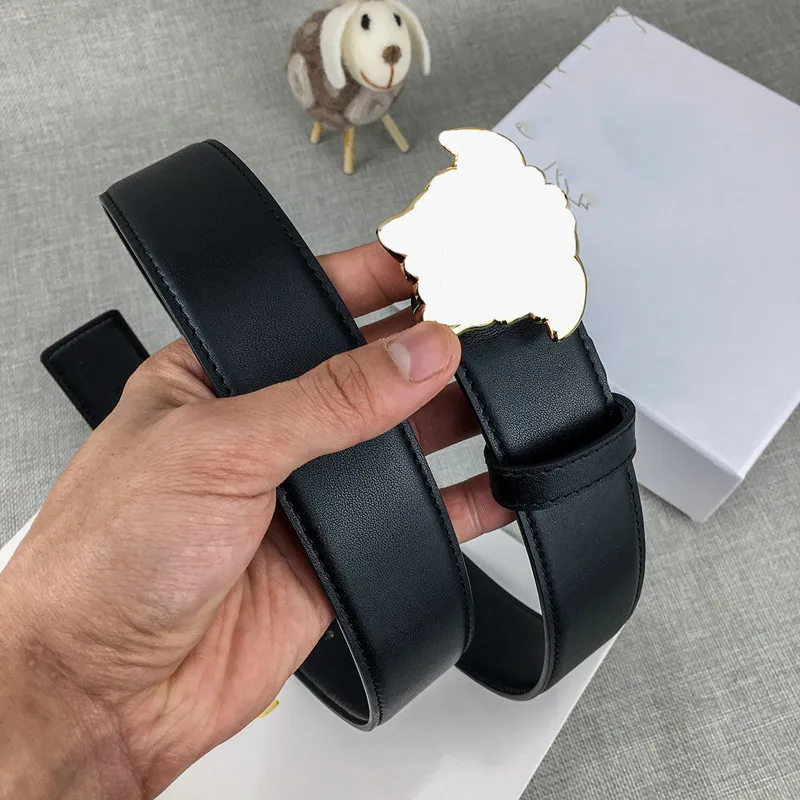 Fashion Belt Man Woman Belts Designer Smooth Gold Sliver Gun Black Buckle Top Quality Cowhide Leather Bredd 3 8cm G227023F237L