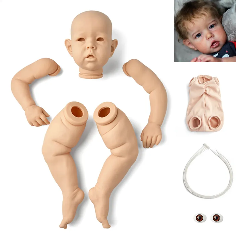 RSG Reborn Baby 28 pouces réaliste né mignon Liam vinyle non peint pièces non finies bricolage Kit de poupée vierge 220707