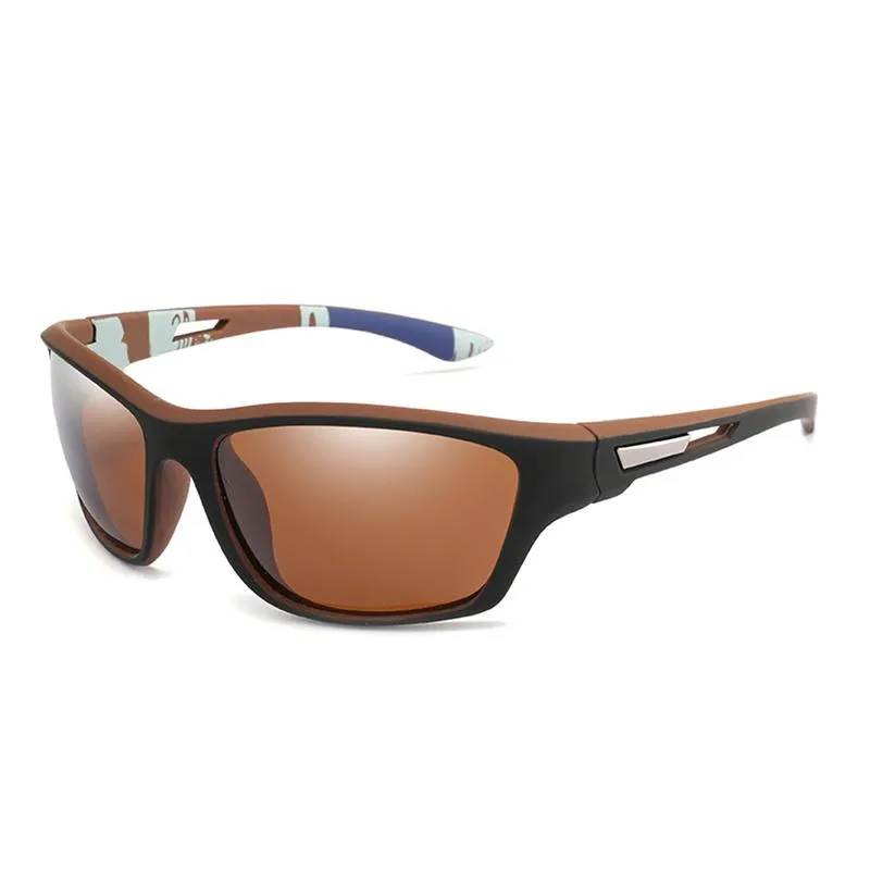 Gafas de sol Gafas polarizadas Hombres Conducción Pesca Hombre Mujer Vintage Diseño de marca Negro Azul Espejo Sol Día Noche VisionSunglasses212F