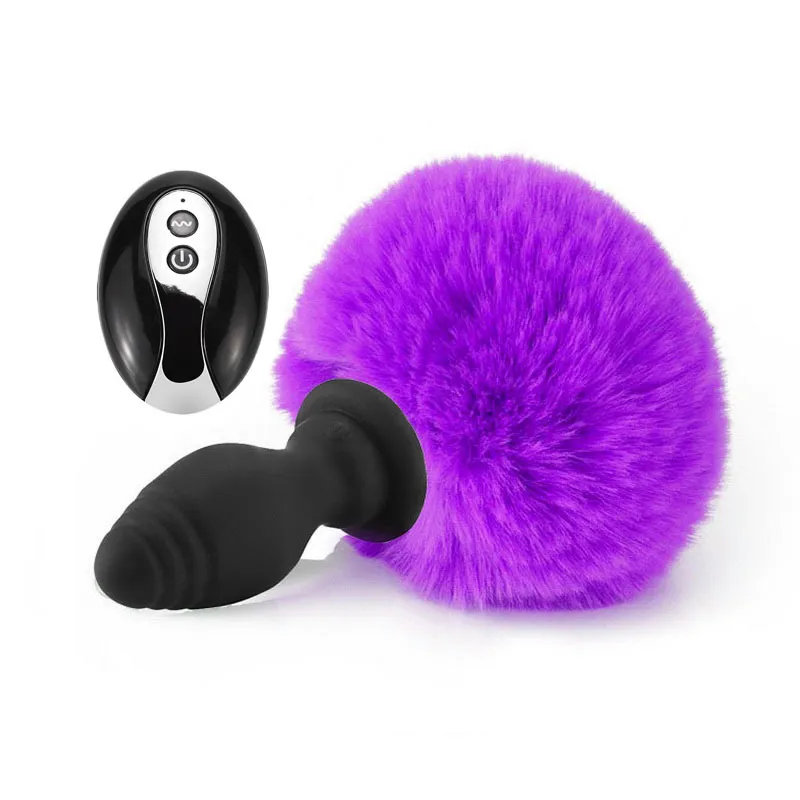 Remote Vibrating Anal Plug Tail Vibrator sexy Toys Butt Fox for Women Man Dildo Masturbator Prostate Massager