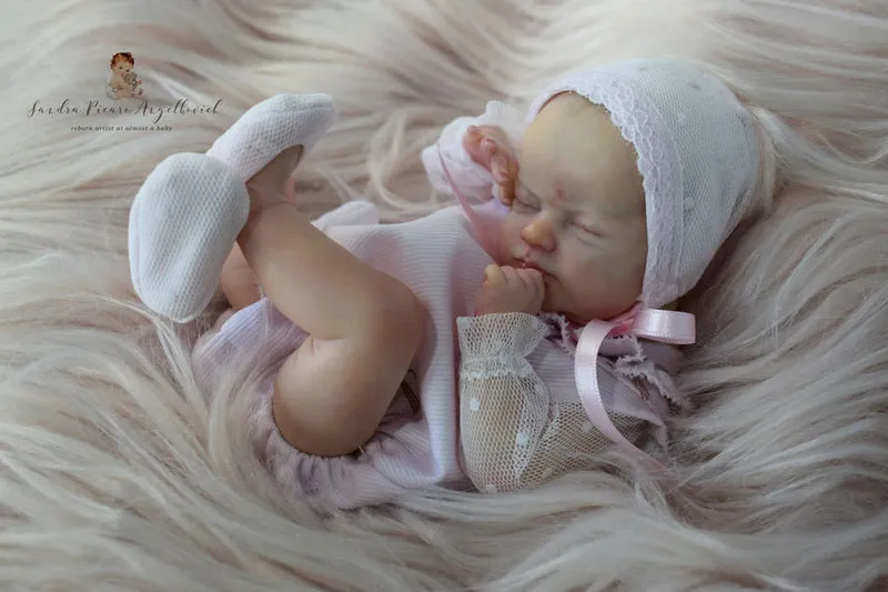 Mini Reborn Kit 9 дюймов Reborn Baby Vinyl Doll Комплект Wee Mouse Неокрашенные раскомплектованные кукольные детали DIY Blank Reborn Doll Kit 220707