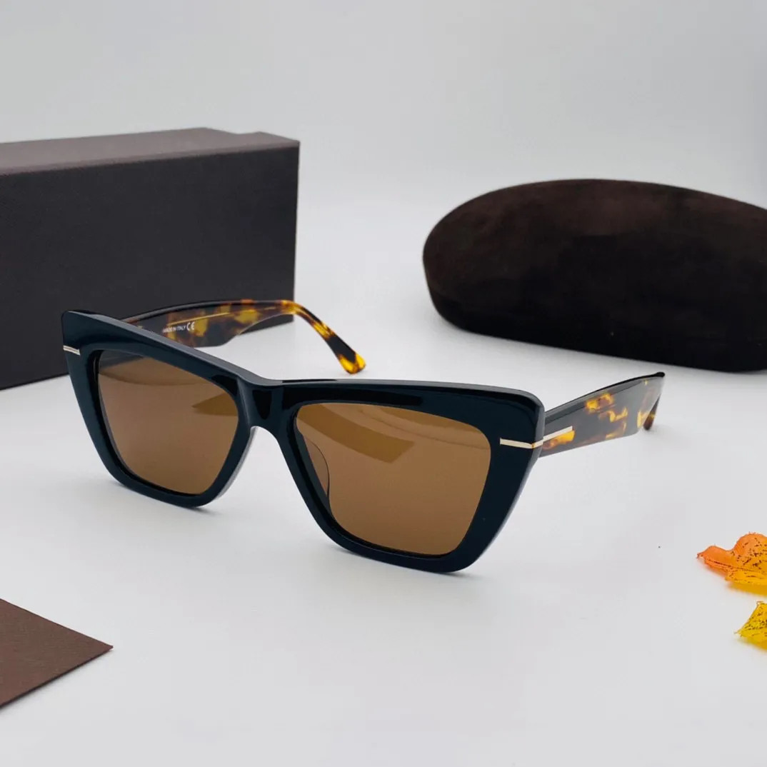 Lunettes de soleil pour femmes pour femmes hommes lunettes de soleil hommes signature 0871 style de mode protège les yeux UV400 lentille de qualité supérieure avec boîte aléatoire314T