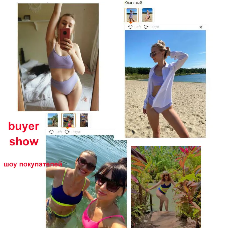 Unaiza ملابس السباحة نساء السباحة مثير Push Up Micro Bikinis Fashion Womens Solid Color Bikini Pad Beachwear Set 220615