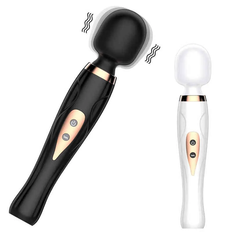 NXY Vibradores Produtos adultos cobrando um choque forte AV Stick Female Masturbation Vibração Massagem 220629