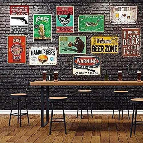 Goat Knowledge Metal Tin Sign Breeds of Goats Learning Poster Library School Education Living Room Kitchen Bathroom Home Art Wall Decoration