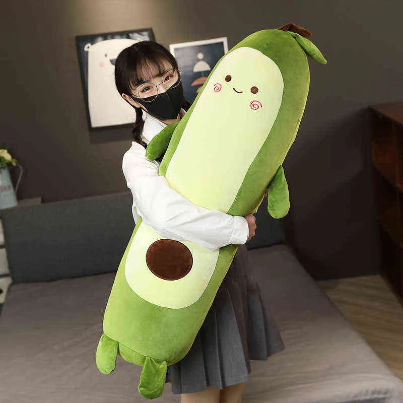 CM Cute Simulation Avocado Cuddle Soft Fruit Cushion gevulde cartoon sofa kinderen meisjes verjaardagscadeau J220704