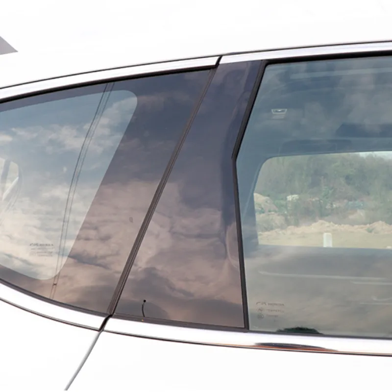 Auto raam centrum pilaarsticker PVC trim anti-scratchfilm voor Honda CRV 2007-presentbescherming Externe accessoires