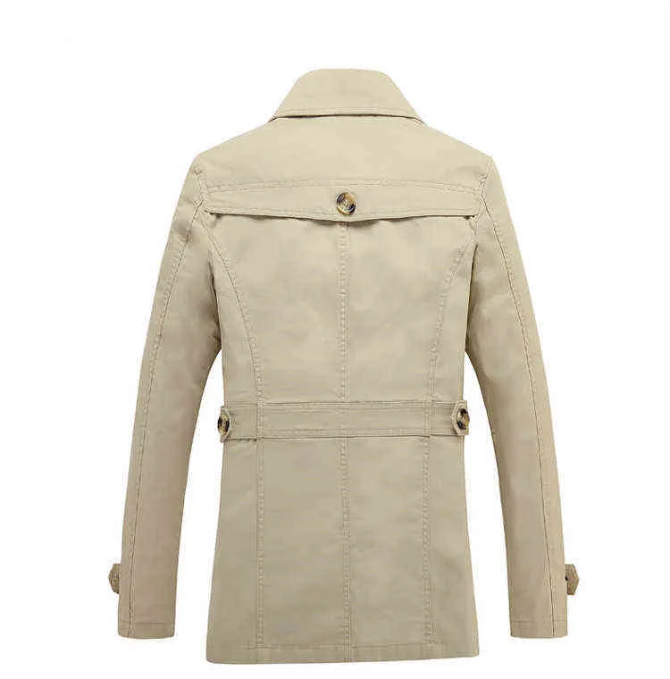 Marka erkek palto uzun ceket erkek trenchcoat rüzgarlık kıyafeti pamuklu giyim l220725