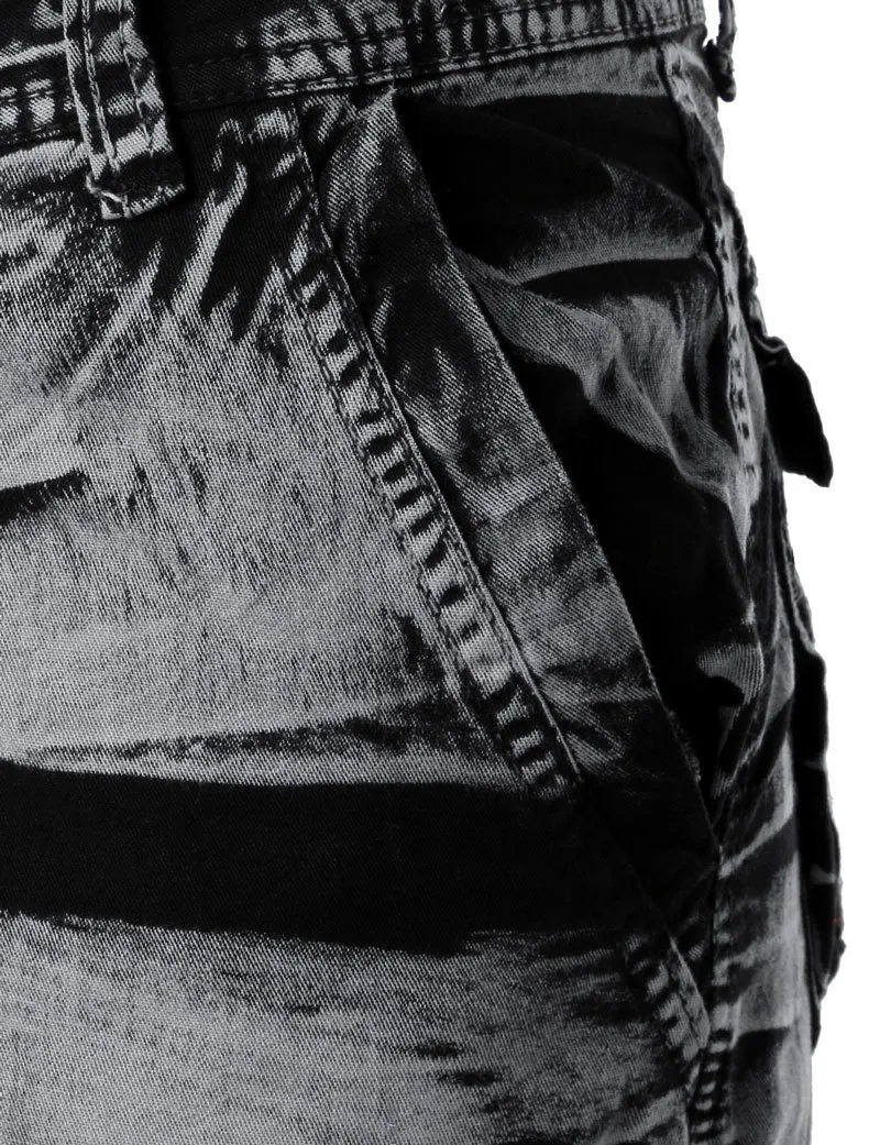 灰色の迷彩貨物ショーツ男性コットンメンズショートパンツ快適なバミューダマスコリンリラクストフィットマルチポケットパンタロンコルトホムブレ220318