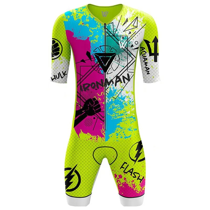 VVSports Men Cycling Jersey Triathlon Clothing Tri Suit Skinsuit Conclunto Ropa ciclismo Hombre Body Gorm Swim Run Jumpsuit 220601