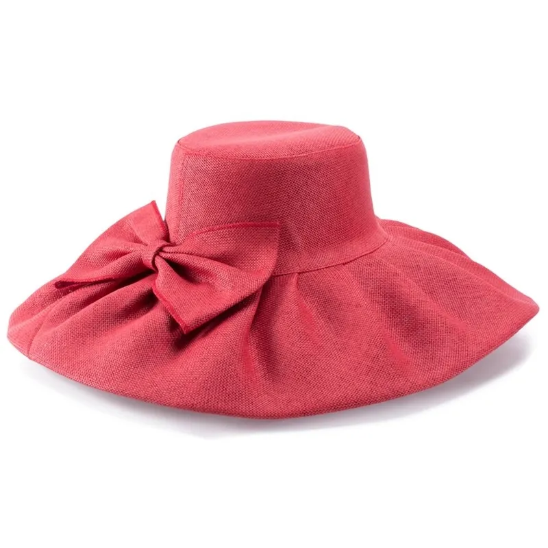 Складная шляпа от солнца с защитой от ультрафиолета для женщин, Кентукки Дерби с широкими полями, свадебная церковная пляжная шляпа с дискетамиA047196u