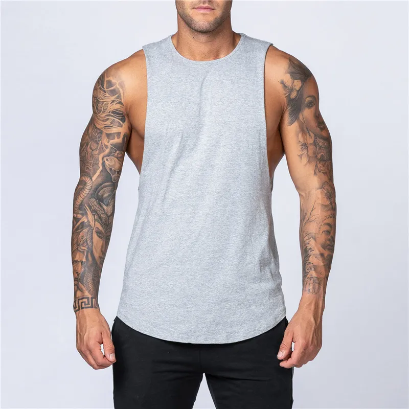 Camiseta sin mangas de gimnasio para hombre de alta calidad