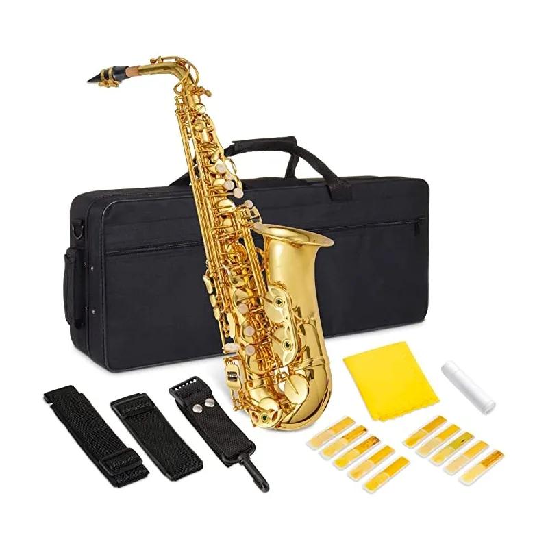 Artisanat européen Down E Key Key Professional SAXOPHONE HEUT-IND BLANC Shell Key Key Professional Tone Alto Sax Instrument