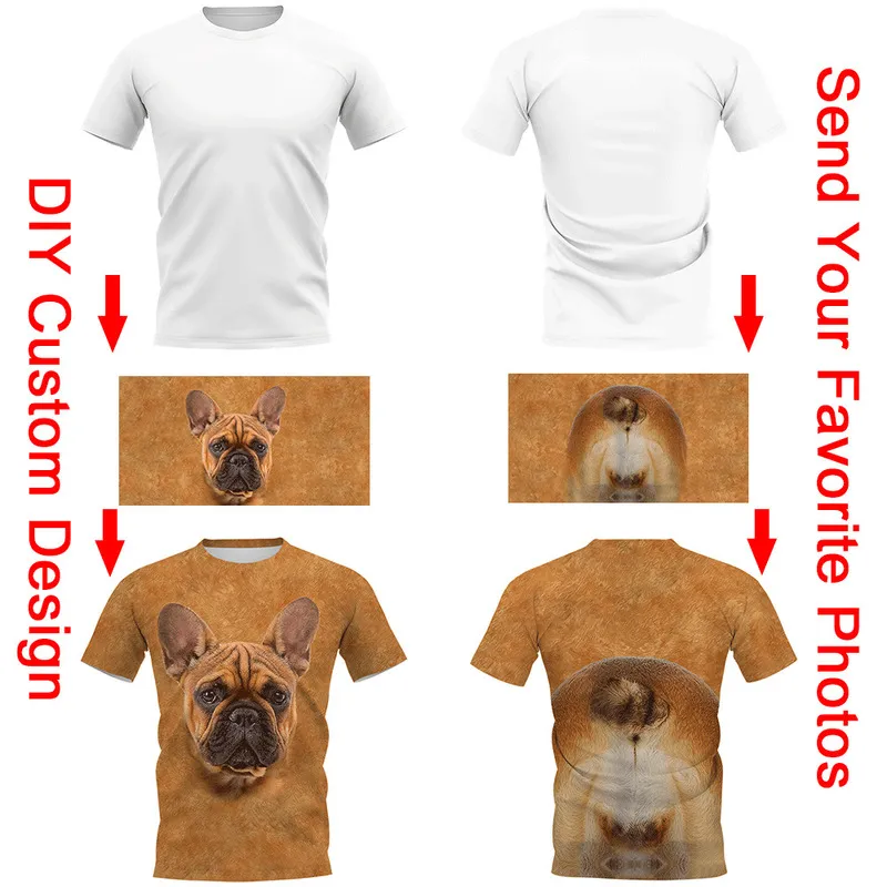 Aceitamos Dear Customer Design Anime P O Padrão Diy Camiseta Homens Mulheres 3D Prind Streetwear camise