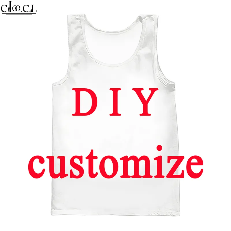 HARAJUKU Style Tops 3D Drukuj DIY Personalizowany projekt Men Mężczyzn Kobiet Włosowanie P o Star Singer Anime Casual Vest M194 220706