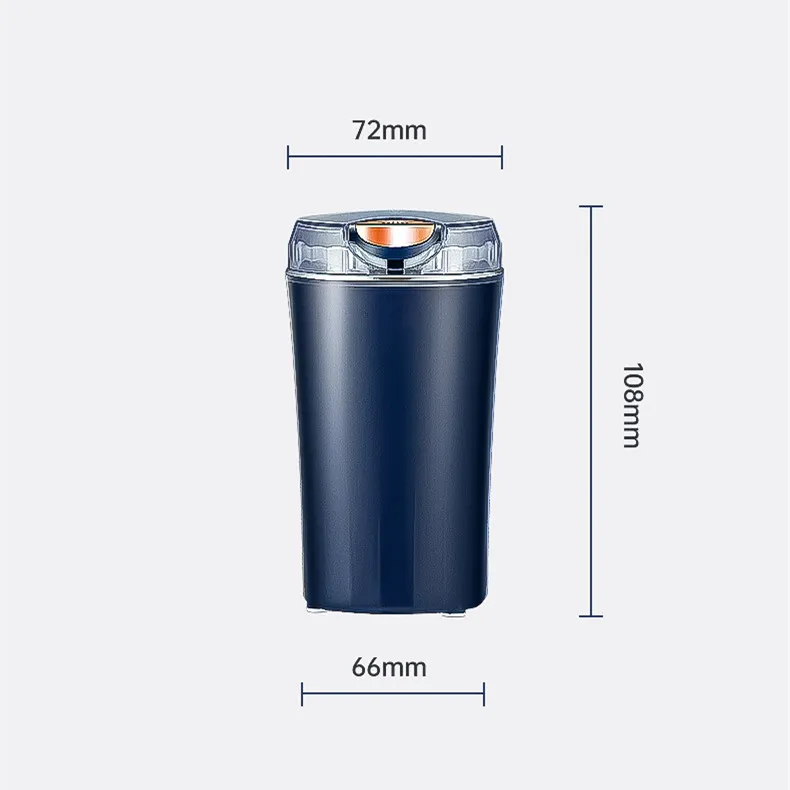 Electric Coffee Grinder Precision Spice Mill Portable Mini Crusher for Dry Food Spices Herbs Nuts Grains Kitchen Tools Home Goo287w