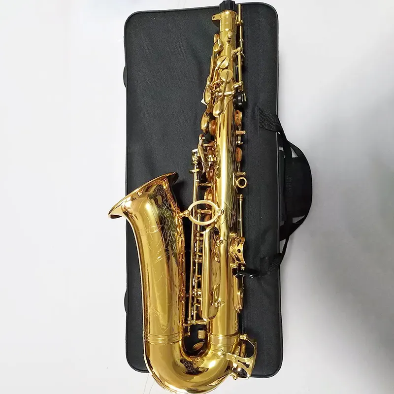 GoldenE-Tune Professional Alto Saxophone Original One 〜1つのYAS-82Z構造ブラスゴールドメッキアルトサックス演奏楽器
