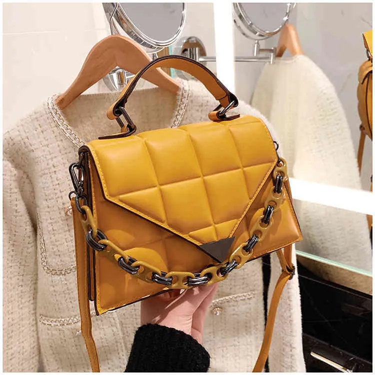 Bags Bag female 2023 new messenger bag handbag trend chain solid color sling one shoulder Backpack Purse