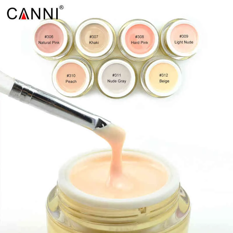 NXY Nail Gel Canni Builder Extension Jelly Uv Led Full Coverage Pink Clear Art Camouflage Self Level Soft Polish 0328