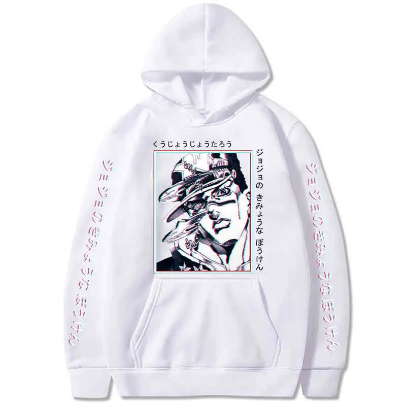 Japanische Anime Jojo's Bizarre Adventure Mode Männer Frauen Unisex Cool Sweatshirt Casual Pullover Kujo Jotaro Hoodie Herbst