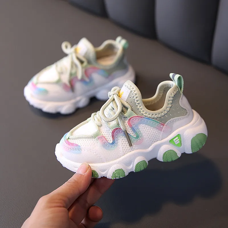 Spring Children Shoes for Girls Sport Fashion Breathable Baby Soft Bottom Nonslip Casual Kids Girl Sneakers 220708
