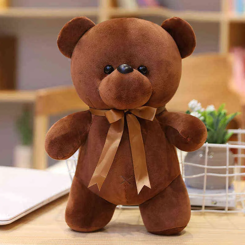 PC CM Kawaii Teddy Bear met stropdas pluche speelgoed schattige zachte kinjes down cotton dieren poppen voor kinderen beste verjaardagscadeau J220704